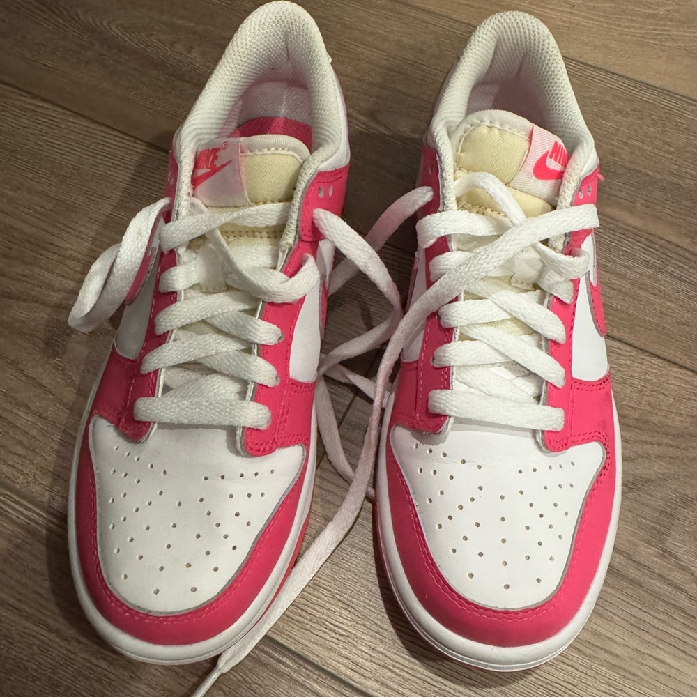Nike Vibrant Pink and White Sneakers